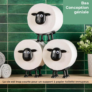 Porte-rouleau de papier toilette en forme de mouton