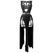 Charger l&#39;image dans la galerie, Gothique Bandaged Corset Bustier Top Découpe Haute Split Ensembles De Maille