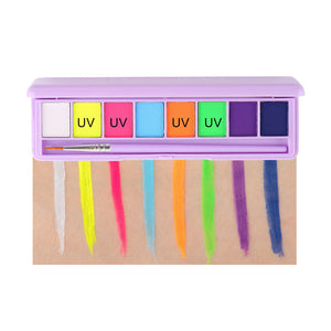 Palette de maquillage fluorescente hydrosoluble