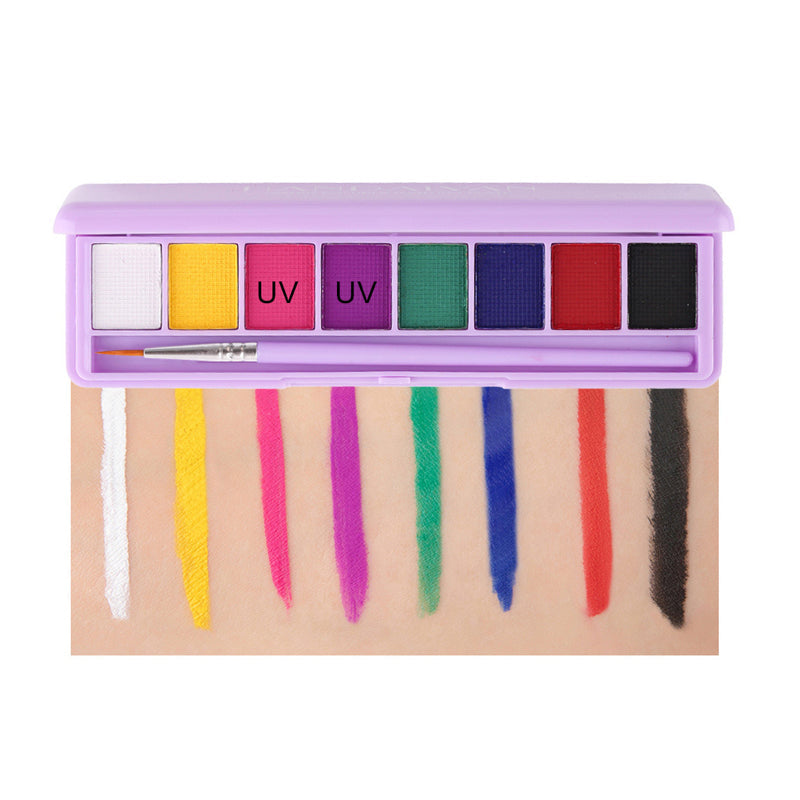 Palette de maquillage fluorescente hydrosoluble