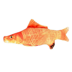 Jouet de poisson pour animaux de compagnie de charge USB de simulation en peluche