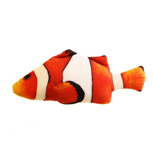 Jouet de poisson pour animaux de compagnie de charge USB de simulation en peluche