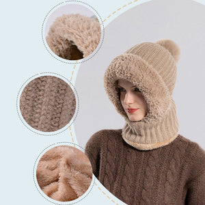 Bonnet tricoté pour femme en automne et en hiver