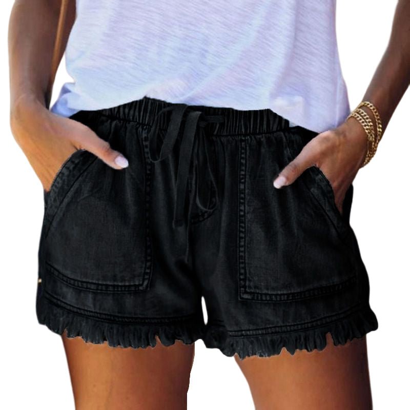 short en Jean décontracté pour femme