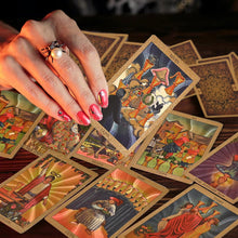 Charger l&#39;image dans la galerie, Feuilles d&#39;or du monde mystérieux du tarot