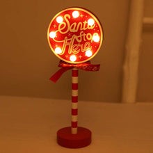 Charger l&#39;image dans la galerie, Panneau de signalisation de Noël Décoration Lumières