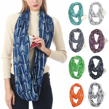 Charger l&#39;image dans la galerie, Foulard Poches Fermeture à Glissière