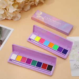 Palette de maquillage fluorescente hydrosoluble