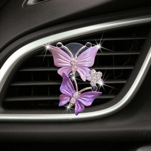 Accessoires de voiture papillon Bling, désodorisant de voiture mignon