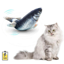 Charger l&#39;image dans la galerie, Jouet de poisson pour animaux de compagnie de charge USB de simulation en peluche