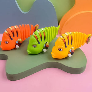 Jouets en forme d'horloge pour poissons de dessins animés