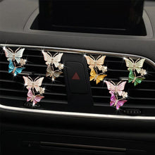 Charger l&#39;image dans la galerie, Accessoires de voiture papillon Bling, désodorisant de voiture mignon