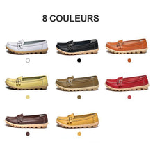 Charger l&#39;image dans la galerie, Mocassin Femme en Cuir, Chaussures Femme en Cuir Confortables