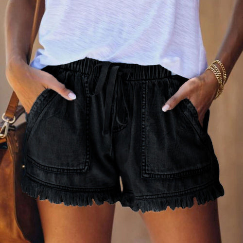 short en Jean décontracté pour femme