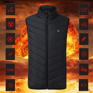 Gilet chauffant unisexe