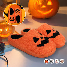 Charger l&#39;image dans la galerie, Chaussons d&#39;Halloween en coton avec citrouille