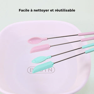 Mini spatule télescopique en silicone