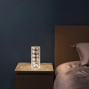 Lampe de table en diamant en cristal Rose Rays