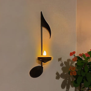 🔥Applique Murale Note de Musique Noire💡