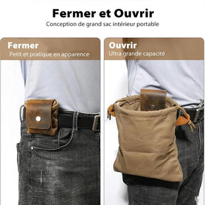 Sac de rangement de camping en cuir