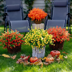 Fleurs artificielles d'extérieur (2 paquets)