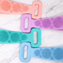 Charger l&#39;image dans la galerie, Brosse de Ceinture de Bain en Silicone à Exfoliant