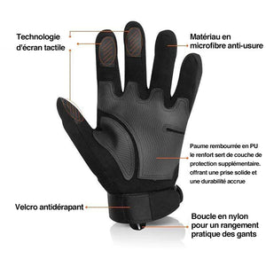 Gants tactiques militaires à doigts complets