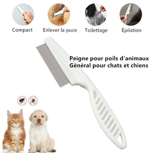 Peigne de toilettage démêlant pour animaux de compagnie