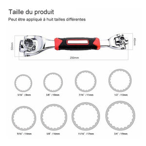 52 en 1 Clé multi-outils Flexible à Tête Pivotante