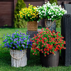 Fleurs artificielles d'extérieur (2 paquets)