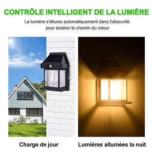 Applique murale solaire en tungstène pour l'extérieur