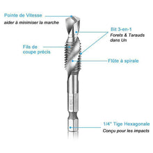 Charger l&#39;image dans la galerie, Domom® - Foret Mèche HSS à tige Hexagonale M3-M10