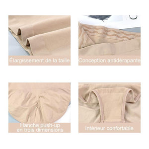 Body Shaping Culotte à Taille Haute avec Silicone Antidérapante