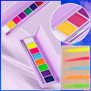 Palette de maquillage fluorescente hydrosoluble