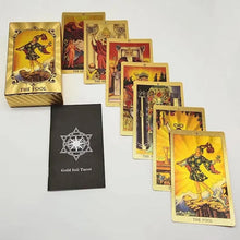 Charger l&#39;image dans la galerie, Feuilles d&#39;or du monde mystérieux du tarot