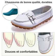 Charger l&#39;image dans la galerie, Mocassin Femme en Cuir, Chaussures Femme en Cuir Confortables