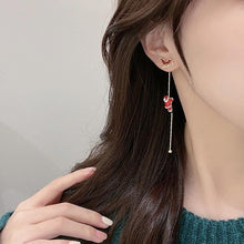 Charger l&#39;image dans la galerie, Boucles d&#39;Oreilles Père Noël Asymétriques