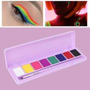 Palette de maquillage fluorescente hydrosoluble