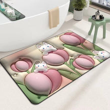 Charger l&#39;image dans la galerie, Tapis en diatomées souples à fleurs 3D