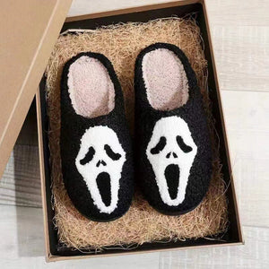 Chaussons d'Halloween en coton avec citrouille