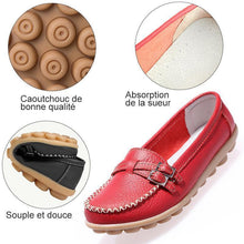 Charger l&#39;image dans la galerie, Mocassin Femme en Cuir, Chaussures Femme en Cuir Confortables