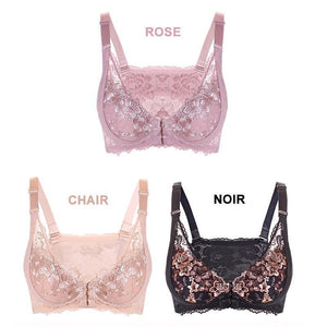 Fermeture Avant Soutien-gorge Broderie En Dentelle