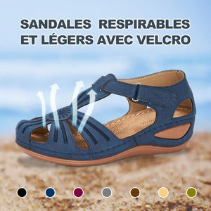 SANDALES  RESPIRABLES ET LÉGERS AVEC VELCRO POUR FEMMES