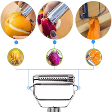 Charger l&#39;image dans la galerie, Éplucheur Râpe Multifonction en Acier Inoxydable pour Fruits et Légumes