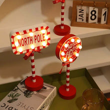 Charger l&#39;image dans la galerie, Panneau de signalisation de Noël Décoration Lumières