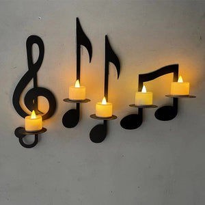 🔥Applique Murale Note de Musique Noire💡