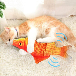 Jouet de poisson pour animaux de compagnie de charge USB de simulation en peluche