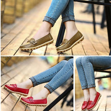 Charger l&#39;image dans la galerie, Mocassin Femme en Cuir, Chaussures Femme en Cuir Confortables