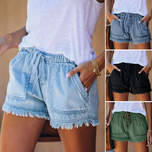 short en Jean décontracté pour femme